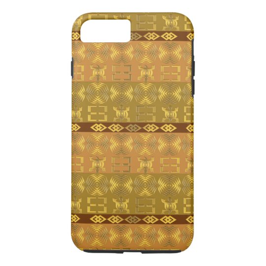 teste padrão tribal africano étnico com simbols de capa iPhone 8 plus/7 plus