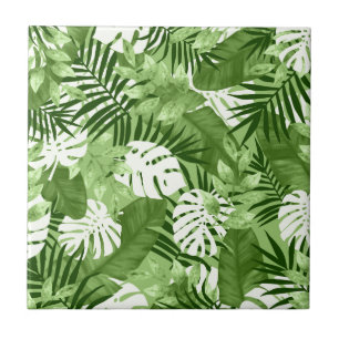 Teste padrão tropical verde das folhas