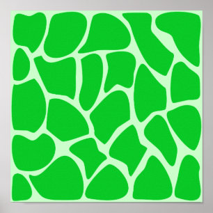 Teste padrão verde-claro do impressão do girafa