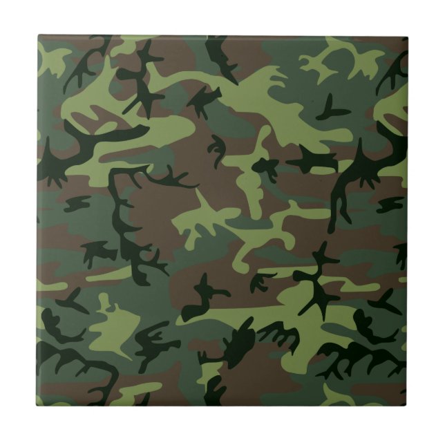 Teste padrão verde de Camo Brown da camuflagem (Frente)