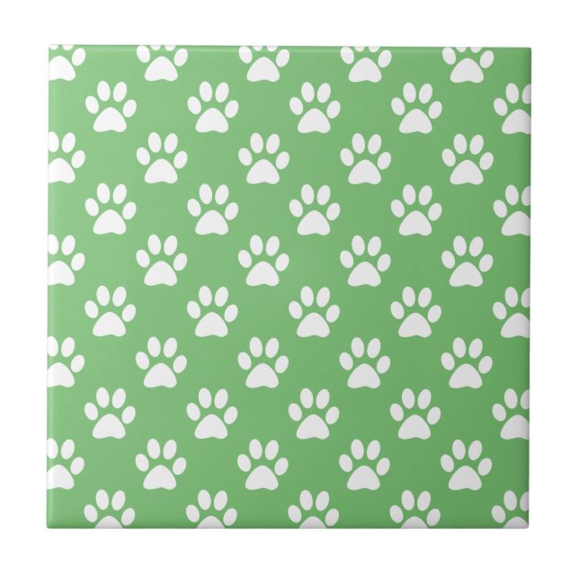 Teste padrão verde e branco das patas (Frente)