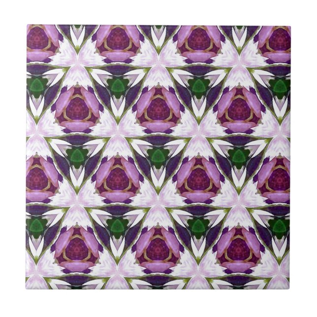 Teste padrão verde magenta do chique de Borgonha (Frente)