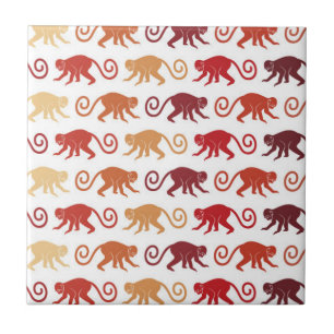 Teste padrão vermelho dos macacos