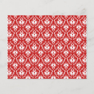 Teste padrão vermelho e branco brilhante do