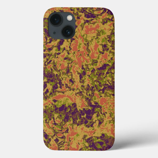 Teste padrão vibrante da camuflagem da flor (Verso)