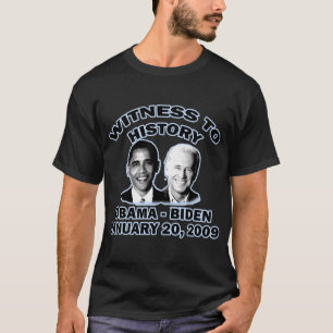 TESTEMUNHA À CAMISA DA INAUGURAÇÃO T DA HISTÓRIA