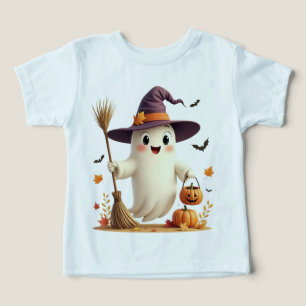 Testemunha Bonita Fantasma Halloween Toddler T-Shi
