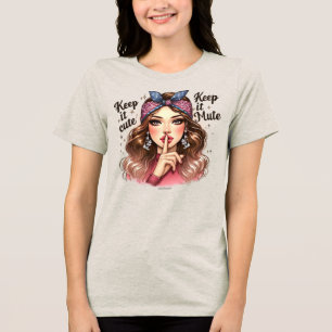 Testemunha Retro Girl T-Shirt - Mantendo-o bonito