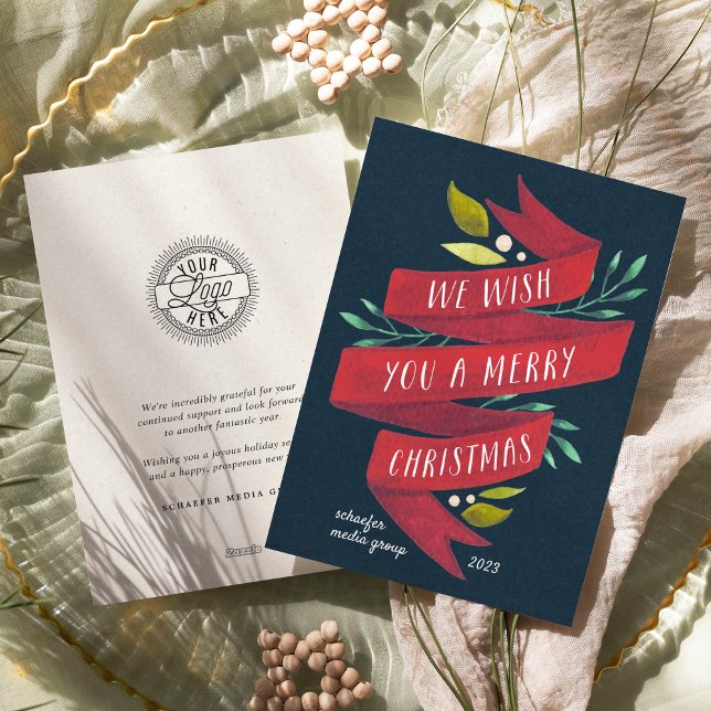 Testemunhos Festivos | Cartão de férias da empresa (Criador carregado)