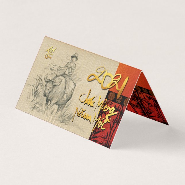 Têt OX e Child 2021 pack do Vietnamita (Frente)