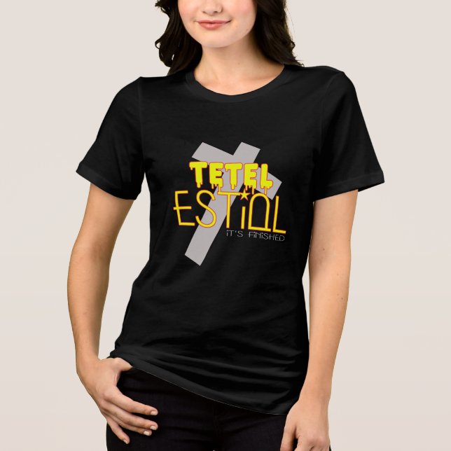Tetel Estiol - Acabou a camiseta feminina (Frente)