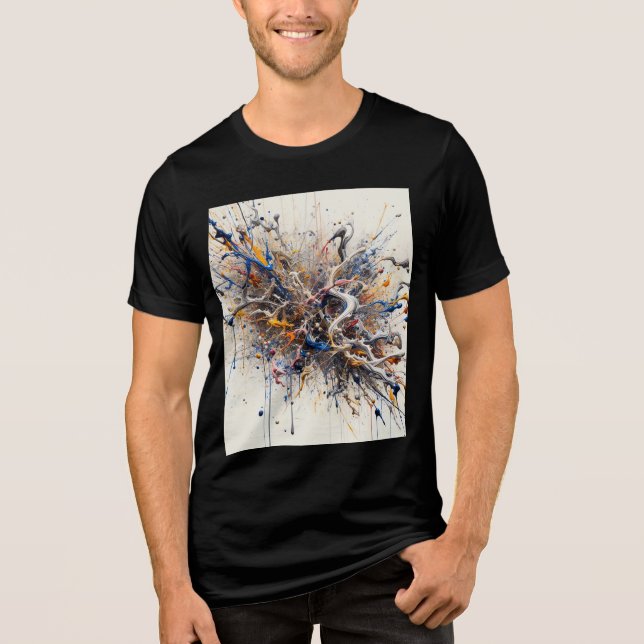 Teto de Abstrato de Quebra de Energia - Lata de Ti (Frente)