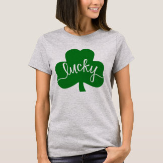 Teto De Camisa De Camisa Verde Lucky