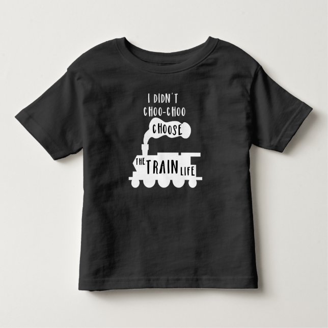 Teto do trem para Bebês - Design de camisa escura (Frente)