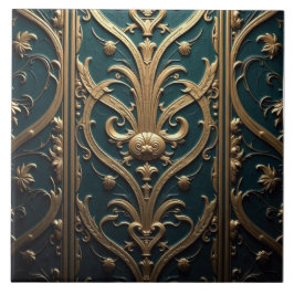 Teto e Dourada tapeçaria