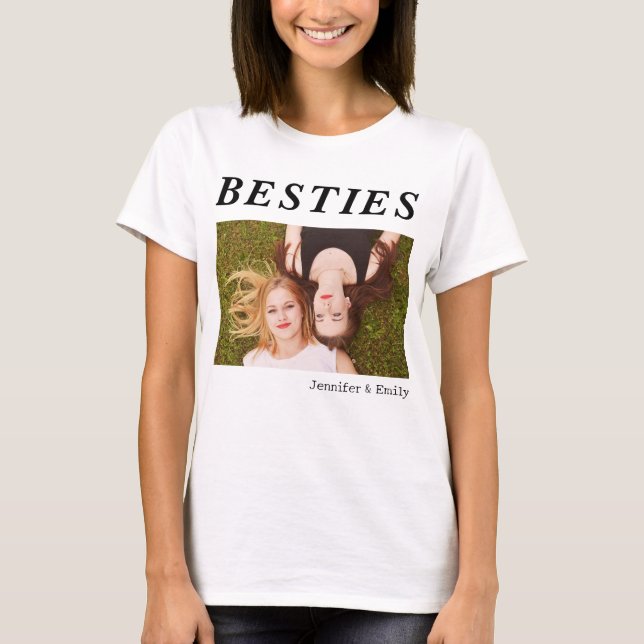 Teto Fotográfico de Besties Modernas - Camisa BFF  (Frente)