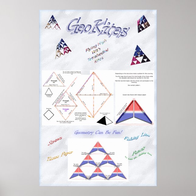 Tetrahedryl Kite Poster (Frente)