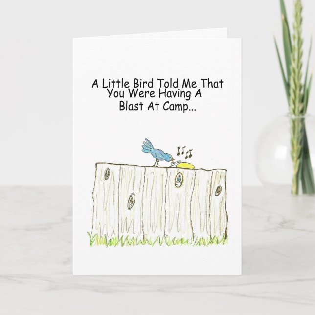 Teve Um Golpe No Cartão De Saudação Do Campo (Frente)