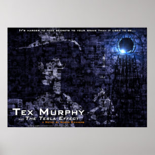 Tex Murphy e o poster do efeito de Tesla [28"