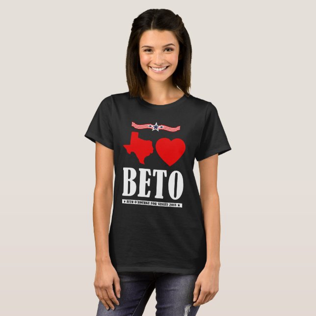Texas ama o Senado 2018 de Beto O'Rourke da camisa (Frente Completa)