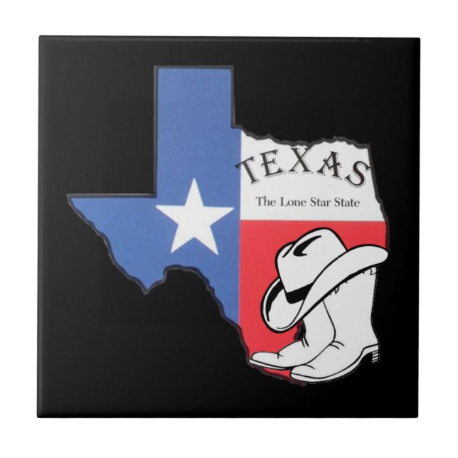 Texas: Bandeira e Silhueta do Texas, (Frente)