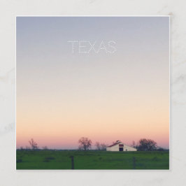 Texas Barn no Sunset