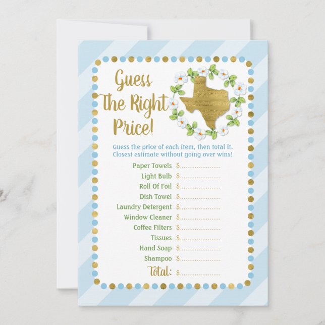 Texas Blue Dourado acha que o jogo da noiva de pre (Frente)