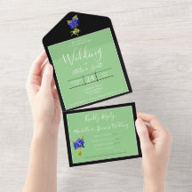 Texas Bluebonnets em Sage, Casamento na primavera