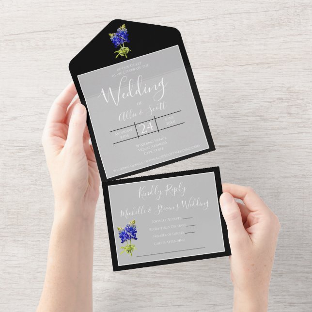 Texas Bluebonnets na Cinza da Luz, Casamento da pr (Tearaway)
