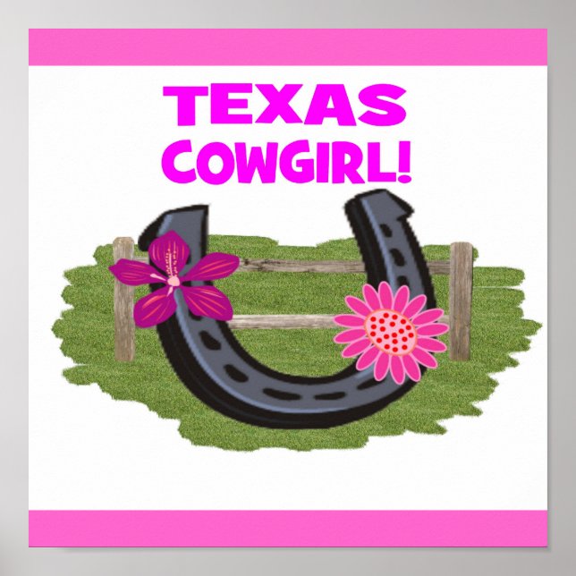 TEXAS COWGIRL POSTER (Frente)