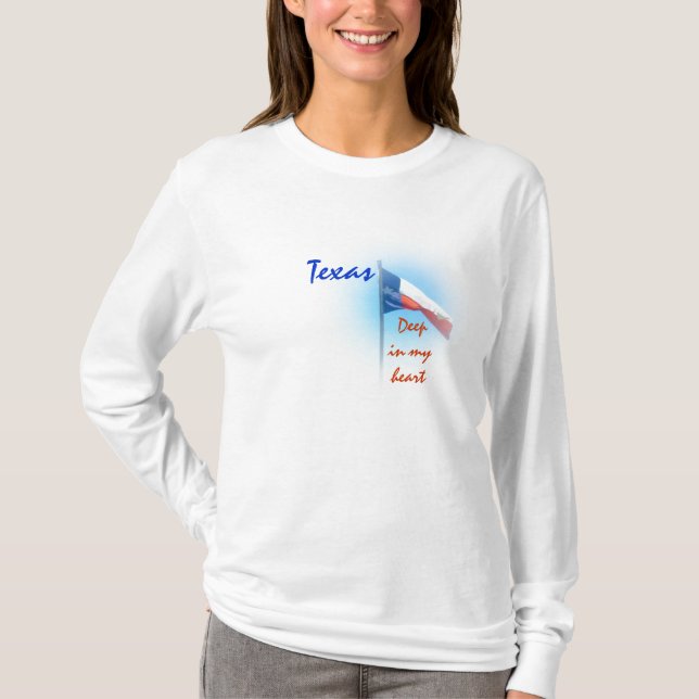 Texas em minha camisa do coração (Frente)