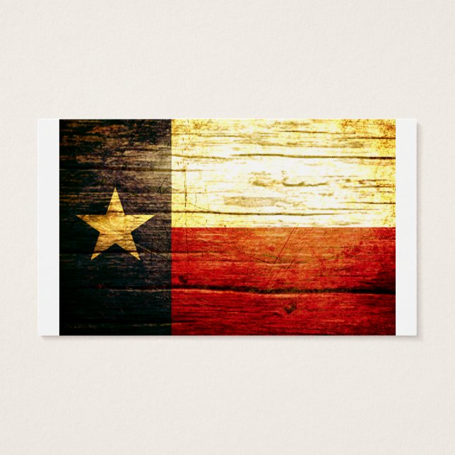 Texas Flag Old Wood (Verso)