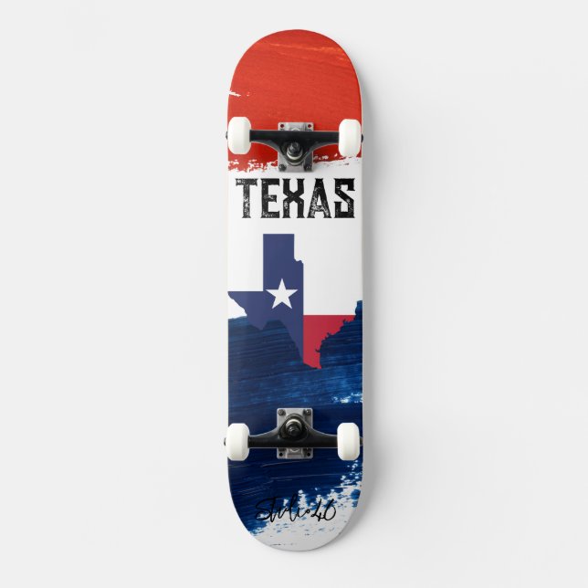 Texas Flag Skateboard (Frente)