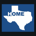 Texas Home Longe Do Sinal De Poster<br><div class="desc">Você está morando longe de casa? Perdeu sua família e amigos? Esta seleção de posters baseada em nossas camisetas residenciais é uma forma excelente de demonstrar que realmente não há "lugar como lar" Escolha entre uma seleção de excelentes de tipos e tamanhos de arte de parede com seu estado, província,...</div>
