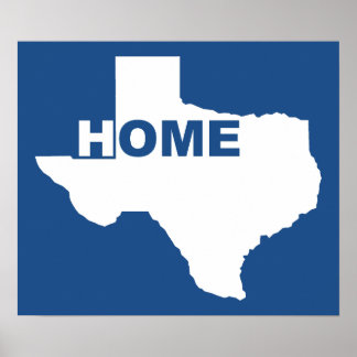 Texas Home Longe Do Sinal De Poster
