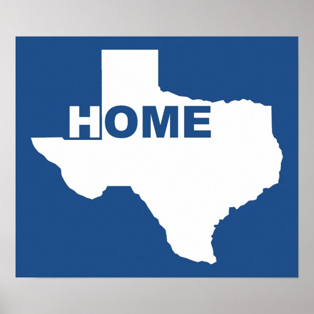 Texas Home Longe Do Sinal De Poster (Frente)