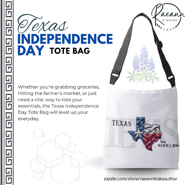 Texas Independence Day Tote Bag (Criador carregado)