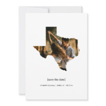 Texas Salve o Cartão com fotos de Data