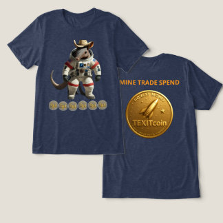 TexitCoin Gold Coin Back And Armadillo Front
