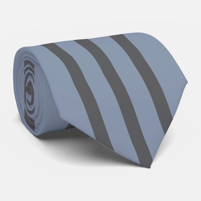 Têxtil Azul Cinza Véu Metálico Clássico Gravata  (Rolled)