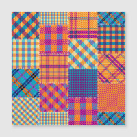 Têxtil de retalhos: padrão de vinheta sem costura.