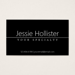 Texto branco clássico simples em preto