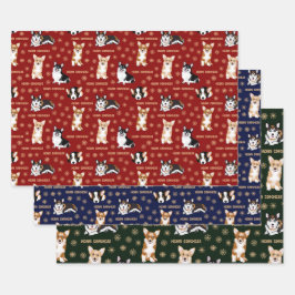 Texto da Feliz do Corgwit - padrões de Natal do Co