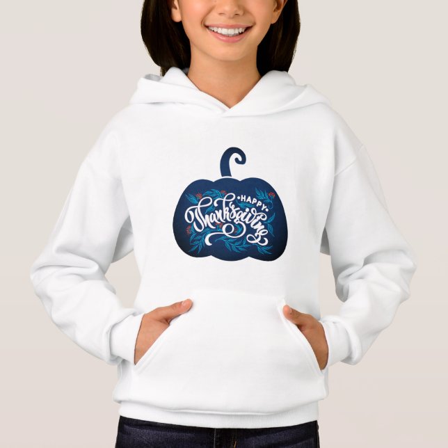 texto da moda sobre abóbora para Ação de Graças (Frente)