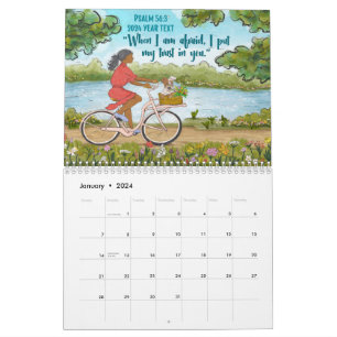 Texto De 2024 Ano Ps 56:3 Calendário