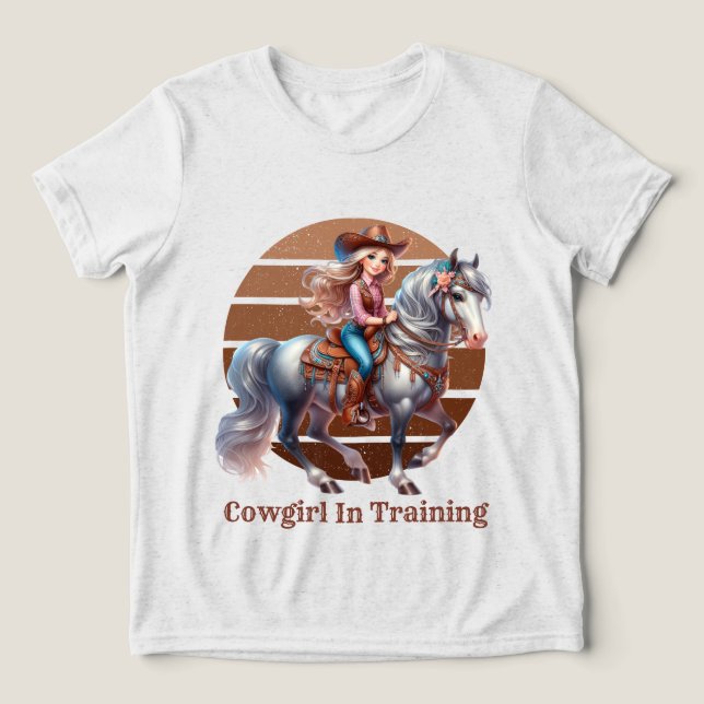 Texto de adição de treinamento de cowgirl (Design frontal)
