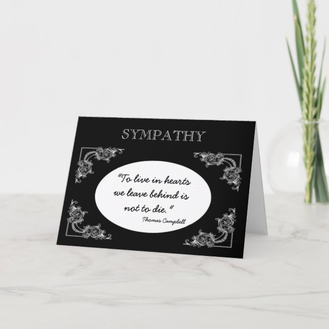 Texto de Cartões de condolências a personalizar (Frente)