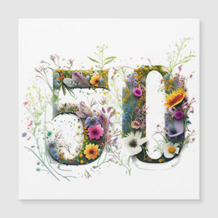 Texto de Flores Silvestres Decorativas para 50º An