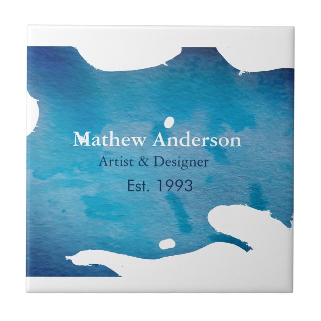 Texto de jeans de cor da água russa azul título de (Frente)