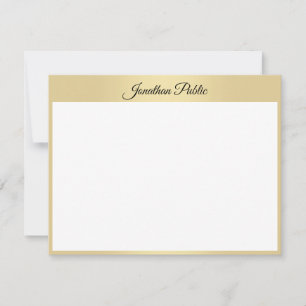 Texto de Modelo de Script Dourado Elegante Persona